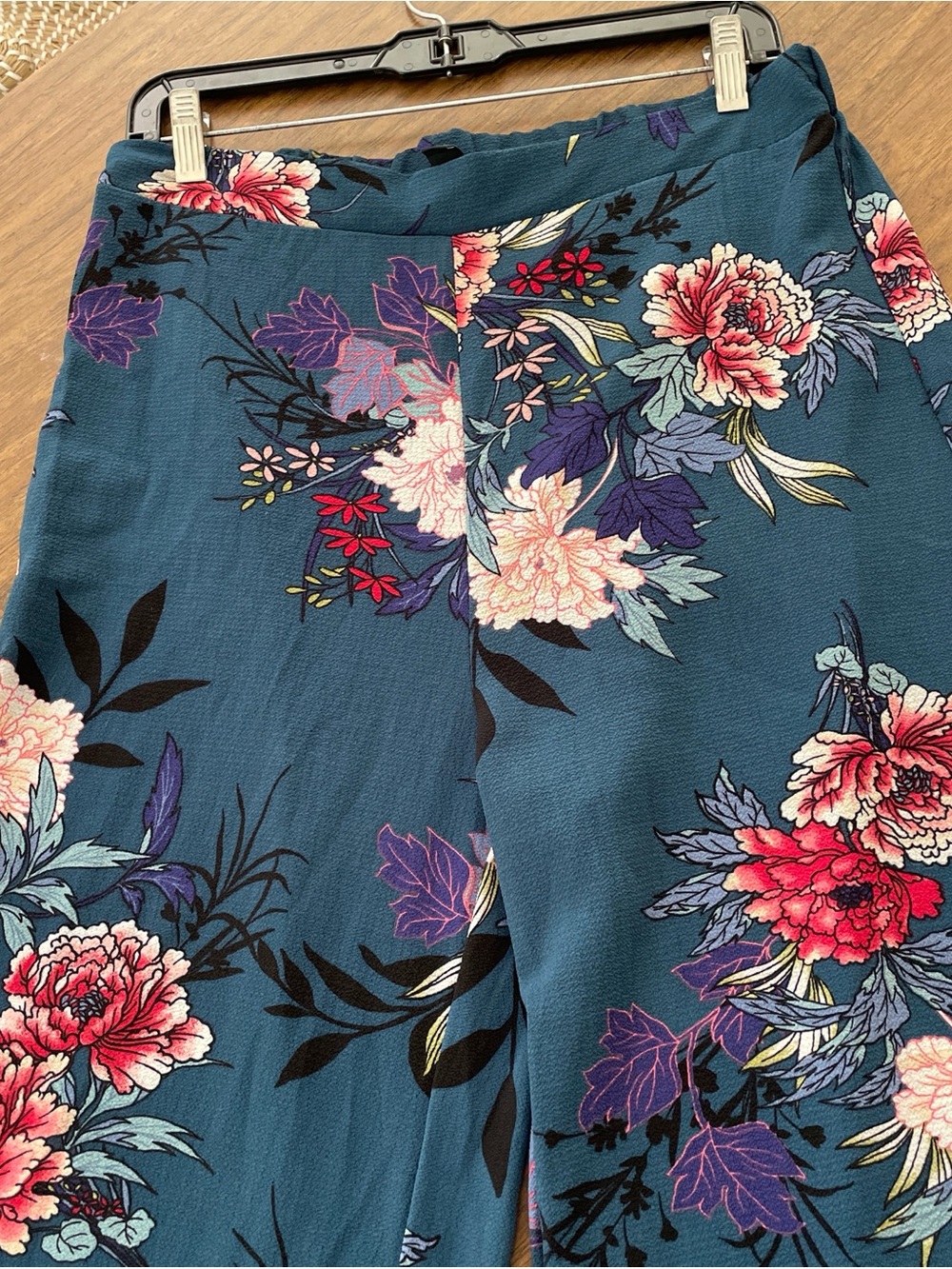 Windsor Blue Floral Wide-Leg Pants